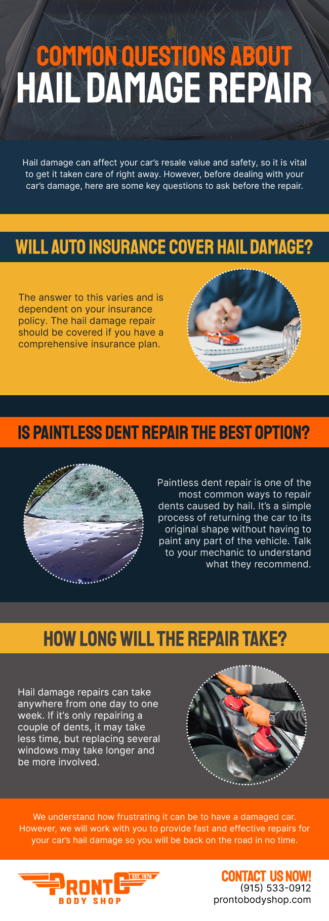 Common Questions We Get Asked About Hail Damage Repair